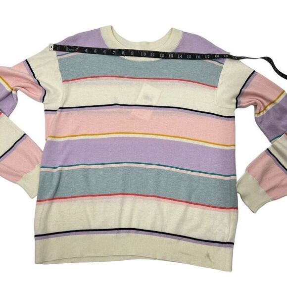 Splendid* NWT XSmall Women’s Shore Striped Ribbed Pullover Sweater multicolored - Picture 11 of 13